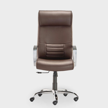 HOF® Zeba Elite High-Back Executive Chair featuring built in Lumbar Support and Leatherette Upholstery.