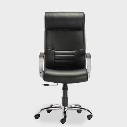 HOF® Zeba Elite High-Back Executive Chair featuring built in Lumbar Support and Leatherette Upholstery.