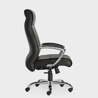 HOF® Zeba Elite High-Back Executive Chair featuring built in Lumbar Support and Leatherette Upholstery.