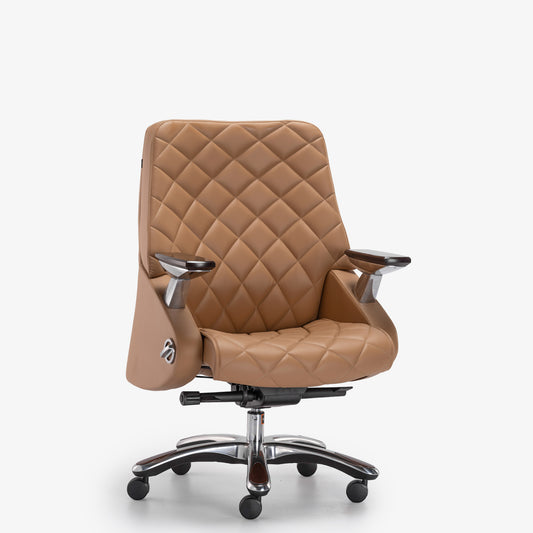 HOF® ZELDO Medium-Back Premium Executive  Chair with Stylish Leatherette Back