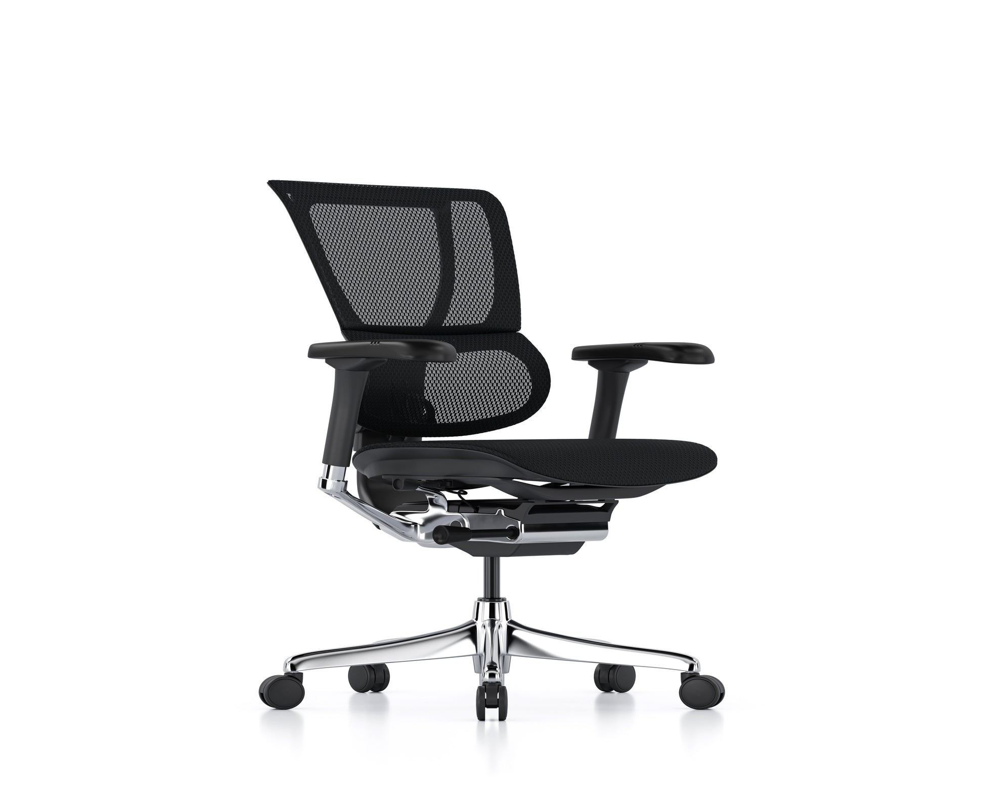 HOF Ventis Medium back Ergonomic Chair with Tension Adjustable Lumbar Support & Seat Sliding Mechanism