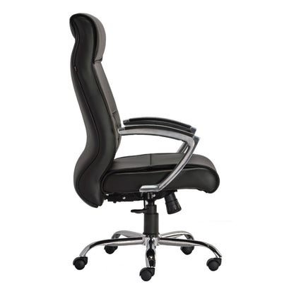 HOF® Zeba Elite High-Back Executive Chair featuring built in Lumbar Support and Leatherette Upholstery.