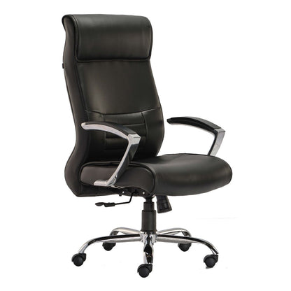 HOF® Zeba Elite High-Back Executive Chair featuring built in Lumbar Support and Leatherette Upholstery.