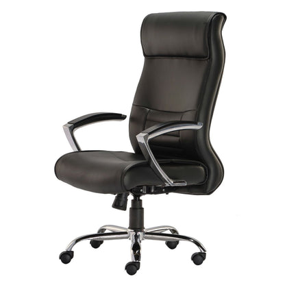 HOF® Zeba Elite High-Back Executive Chair featuring built in Lumbar Support and Leatherette Upholstery.