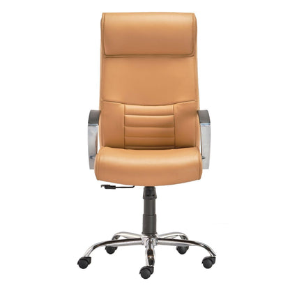 HOF® Zeba Elite High-Back Executive Chair featuring built in Lumbar Support and Leatherette Upholstery.